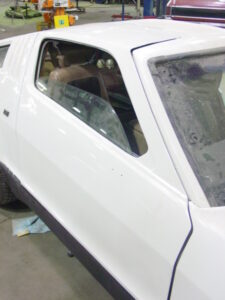 Car Restoration 1974 Bricklin - Door Installed